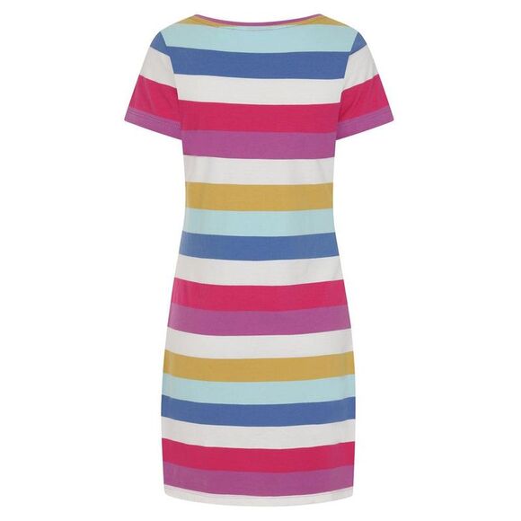 Lazy Jacks Womens/Ladies Striped T-Shirt Dress / Multicolored - Picture 4 of 5